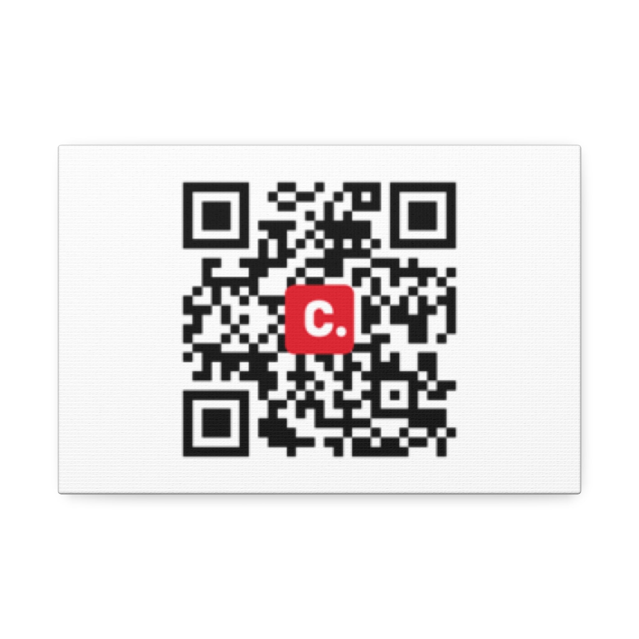 DGUS08 - QR Code Canvas Print — US Collection - Customisable Stretched Wall Art (1.5" Depth)