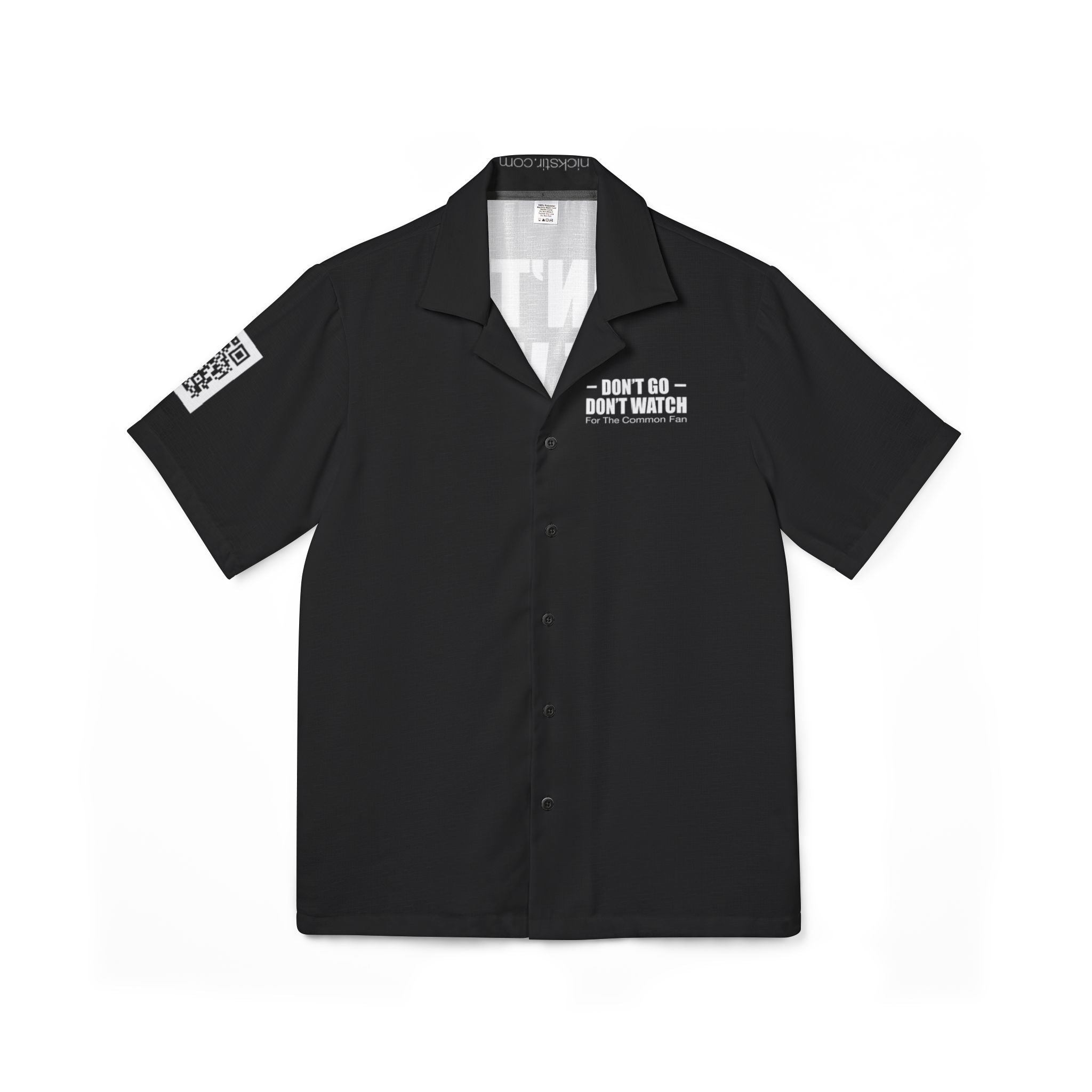 DGUS02 - Hawaiian Camp Shirt — US Collection - “Don’t Go Don’t Watch” Concert Back Graphic