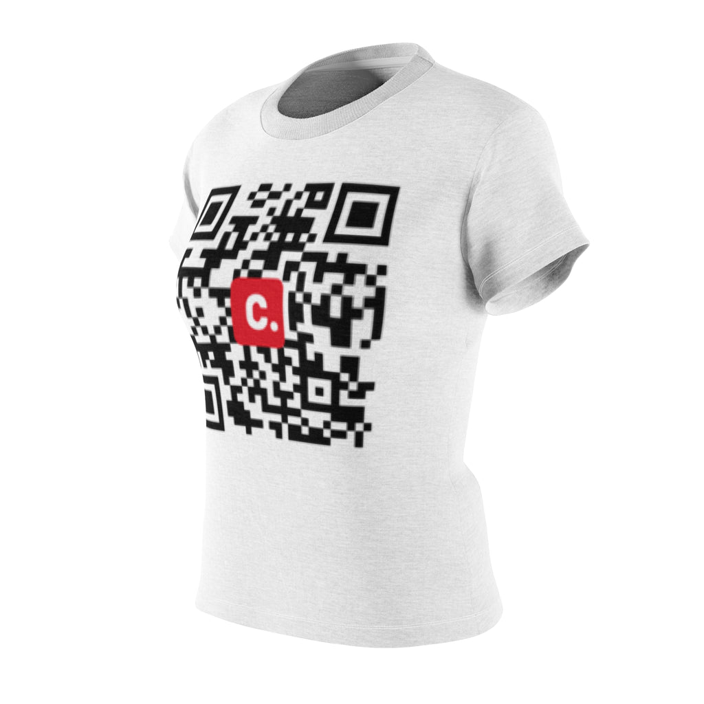 DGUS09 - QR Code Graphic Tee — US Collection - Scannable Design with Red Accent