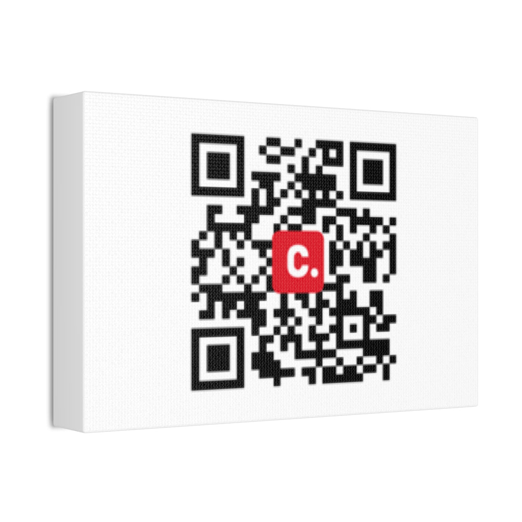 DGUS08 - QR Code Canvas Print — US Collection - Customisable Stretched Wall Art (1.5" Depth)