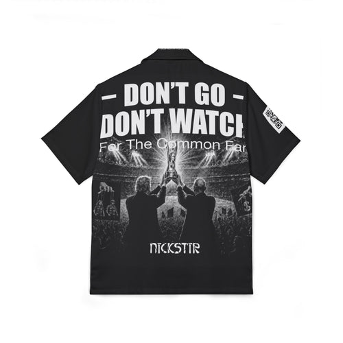 DGUS02 - Hawaiian Camp Shirt — US Collection - “Don’t Go Don’t Watch” Concert Back Graphic