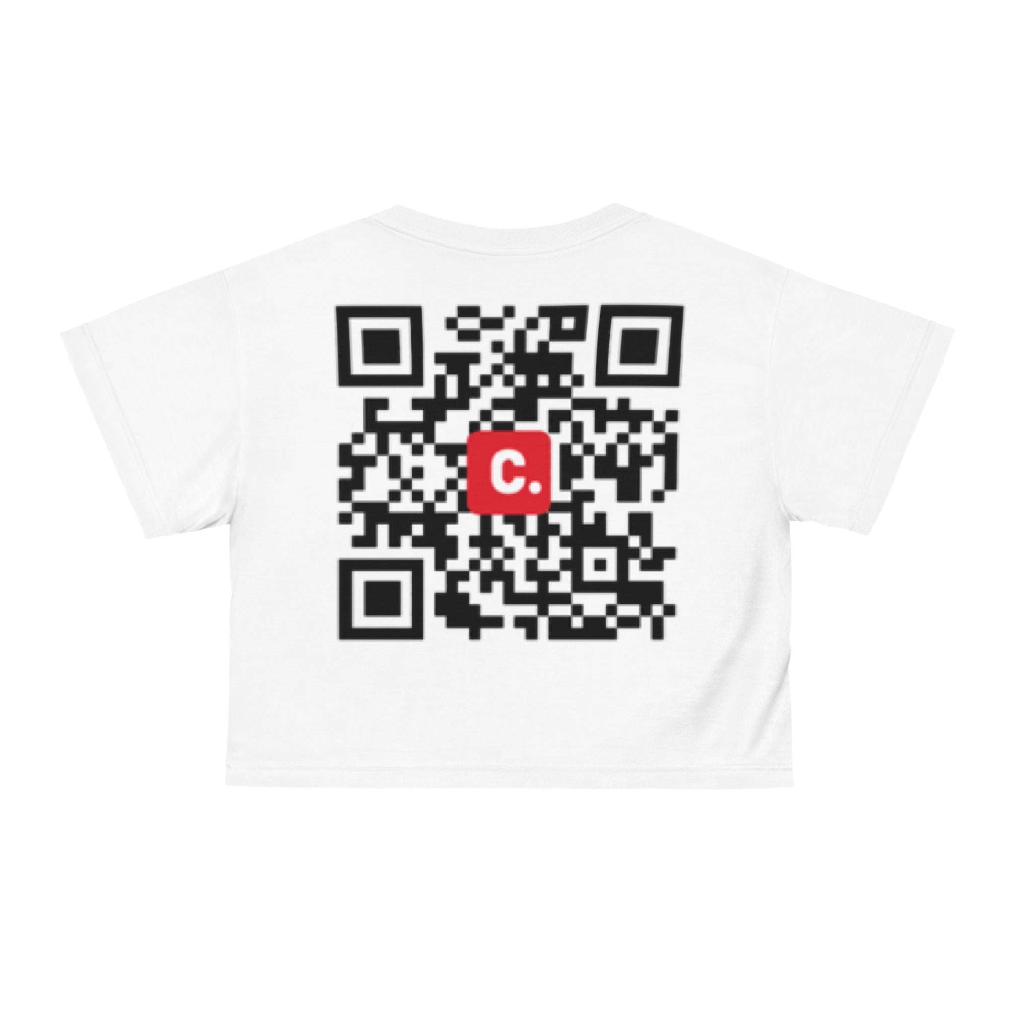 DGUS09 - Trendy Crop Tee with QR Code Design - US Collection