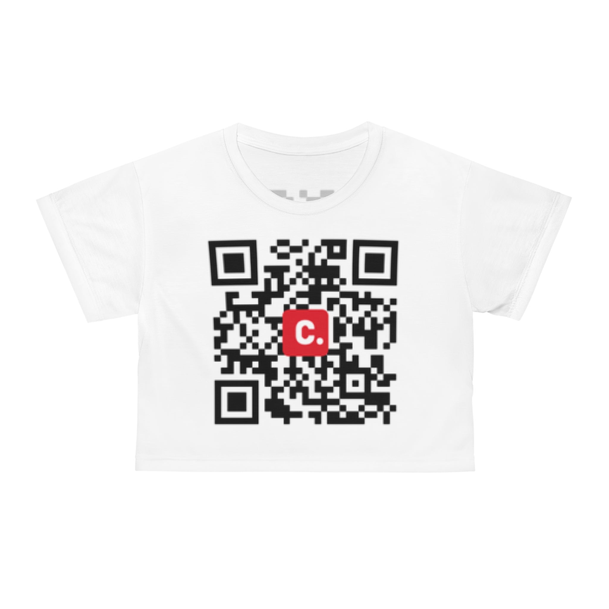 DGUS09 - Trendy Crop Tee with QR Code Design - US Collection