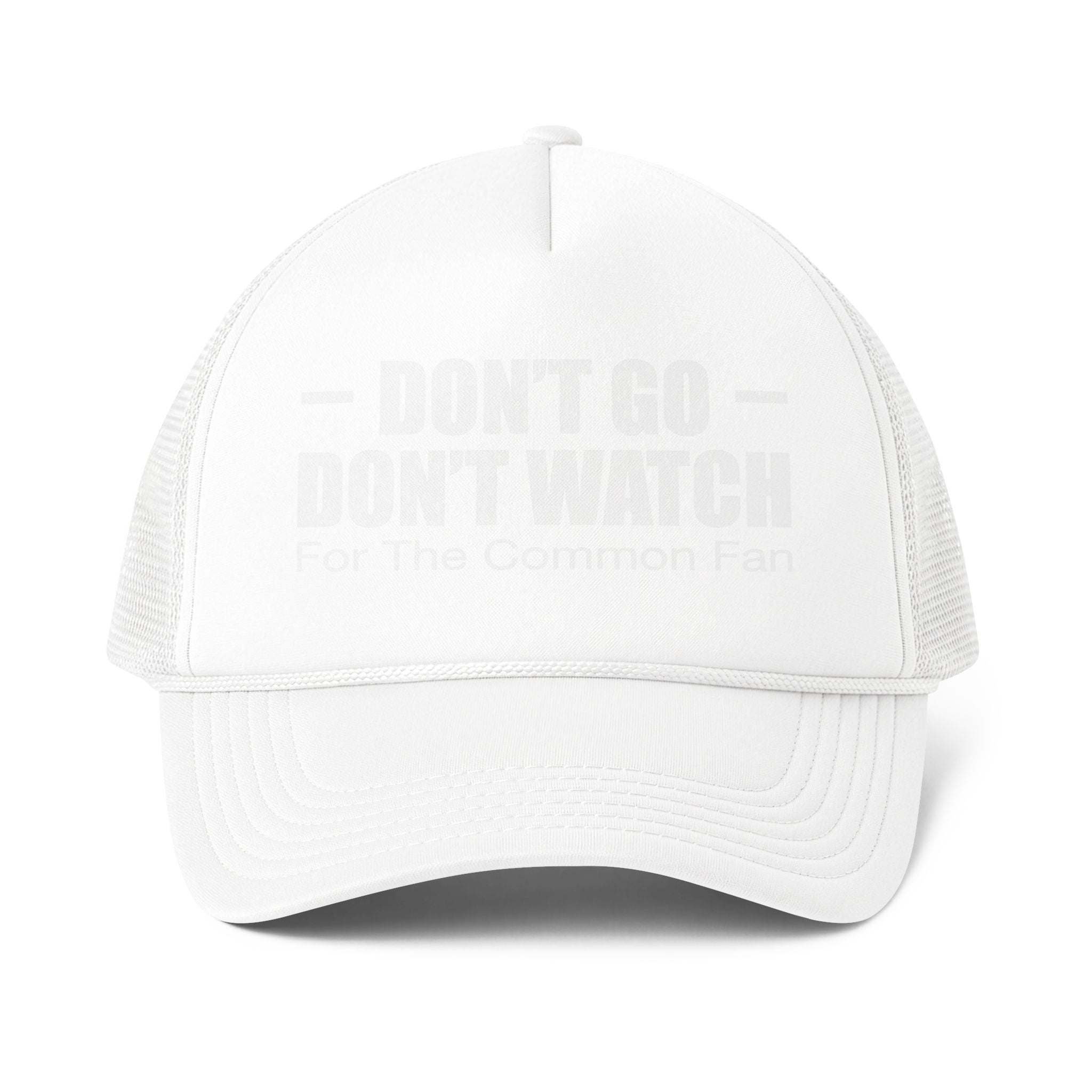 DGUS10 - "Don't Go Don't Watch" Mesh-Back Trucker Hat — US Collection - Vintage Sports Fan Cap